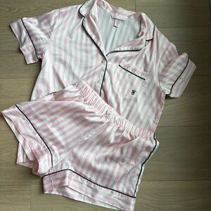 Victoria Secret Striped Pajama Set